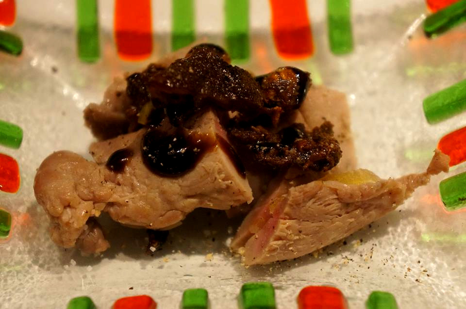 ぺルドローのササミ ドライリンゴ 背中の皮のカリカリ焼き